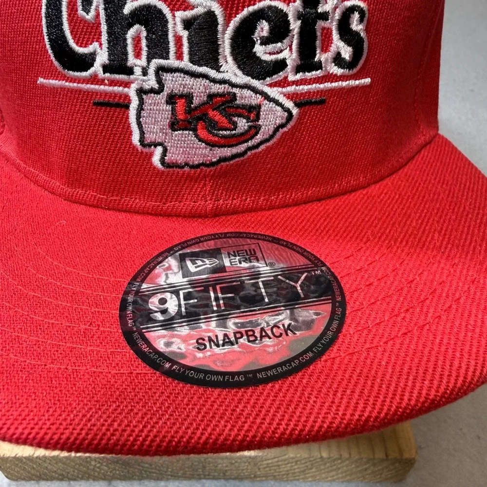 New Era‎ Kansas City Chiefs NFL 9FIFTY Snapback Hat Red Embroidered Logo